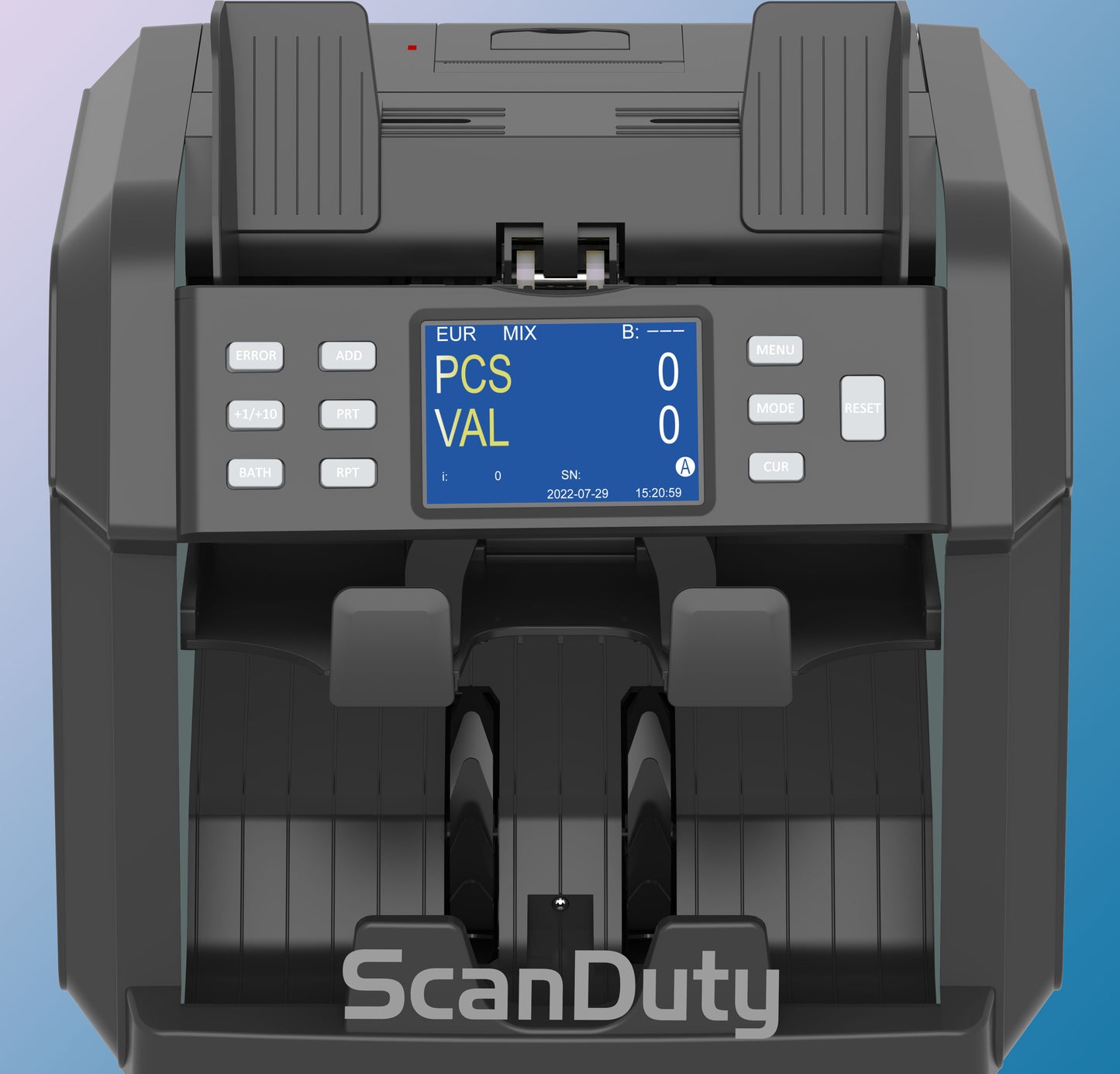 MULTI CURRENCY VALUE COUNTER WITH PRINT SC-2306